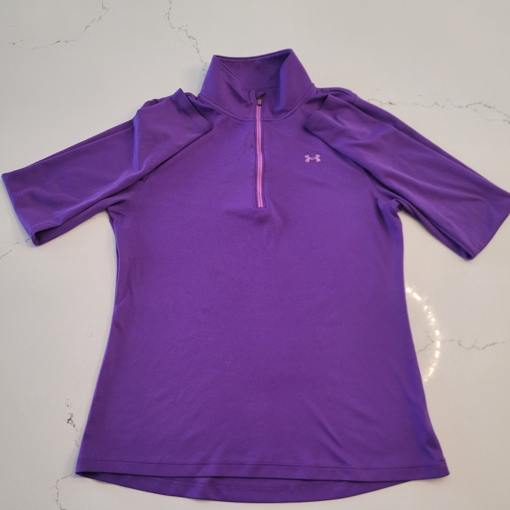 Under Armour heatgear purple full sleeve t-shirt - women's size Small